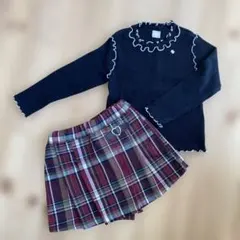 キッズ服 トップスとキュロットセット