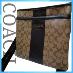 COACH コーチ バッグ メンズ レディース ブランド　ショルダーバッグ　茶色