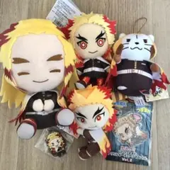 鬼滅の刃 煉獄杏寿郎 セット ぬいぐるみ ラバー アクリル ラスカル