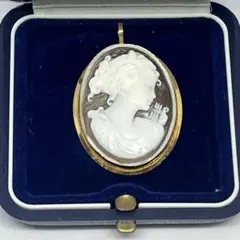 カメオ ブローチ ペンダントトップ ネックレストップ
