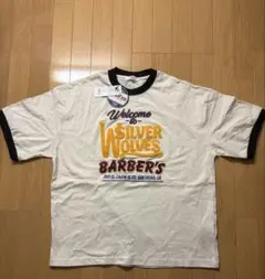WEGO モチーフ刺繍リンガーTシャツ オフホワイト Mのサムネイル