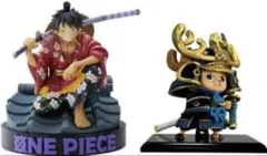 ONE PIECE BASE SHOP　チョッパー武者人形 ジオラマルフィ ワンピースベースショップ 鬼ヶ島ジオラマ ルフィ武者人形チョッパー