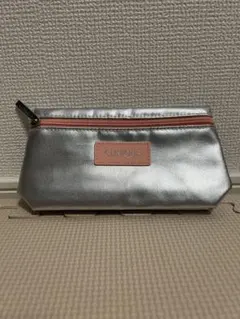 CLINIQUE メタリックシルバーポーチ