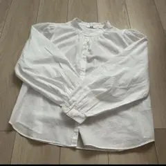 [うさぎ様専用]コットンボリュームスリーブブラウス　ホワイト　S