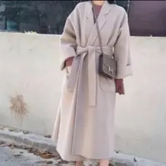 【Lサイズ】レディース アウター チェスターコート ロングコート オーバーサイズ