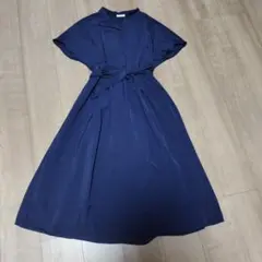 GLACIER半袖ワンピース（ネイビー）サイズL