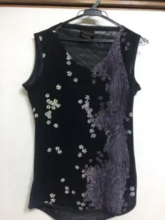 kiryuyrikキリュウキリュウ和柄タンクトップメッシュ