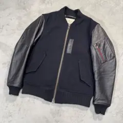 アヴィレックス フライトジャケット　切替ブルゾン　ブラック　Mサイズ