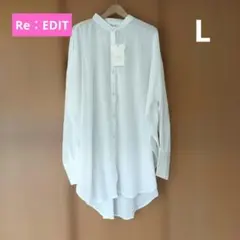 Re：EDIT インド綿100% シャツブラウス L 新品未使用タグ付のサムネイル