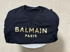 BALMAIN 黒　ゴールドロゴ　スウェット　Sのサムネイル