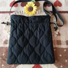 SPRUCE ♡スプルース♡キルティングショルダーバック♡ブラック♡