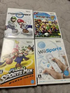 Wii マリオカート、マリオパーティ8など4本セット