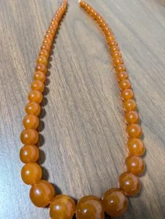天然琥珀 ネックレス 旧ソビエト連邦産 大玉 - メルカリ