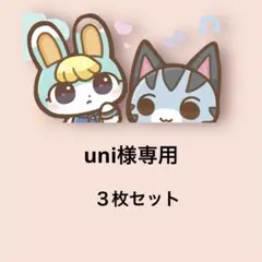 uni様専用　とびだせどうぶつの森　amiiboカード　３枚セット