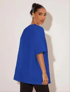SHEIN ブルー 半袖 Tシャツ トップス シーイン