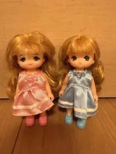 リカちゃん　双子のミキちゃん、マキちゃん（青とピンク）