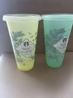 スターバックス　ミステリーカラーチェンジングリユーザブルコールドカップ2色セット