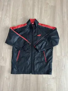PUMA ウィンドブレーカー 140cm ブラック レッド