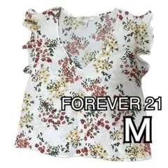 花柄フリルトップス　M FOREVER21のサムネイル