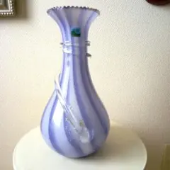 津軽びいどろ　ガラス　花瓶　フラワーベース　工芸品　未使用品のサムネイル