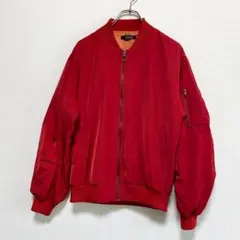 SUREVE　シュリーブ　MA-1 ブルゾン　ジャンパー　レッド　無地　N55