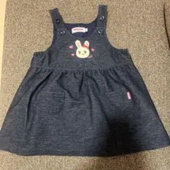 ミキハウス　デニムワンピース　70-80cm