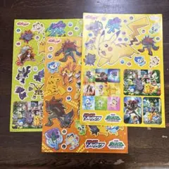 ポケモン　シールシート　A4サイズ3枚