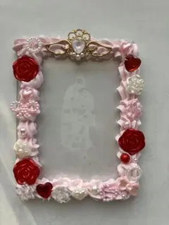 ホイップデコ 硬質カードケース スリーブ オタ活 推し活 推し事 ピンク 赤系統