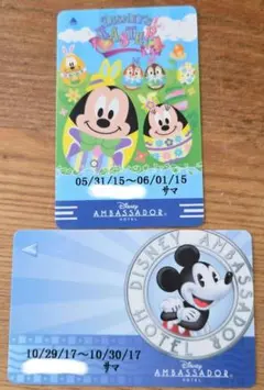 ディズニーアンバサダーホテル ルームキー 2枚セット