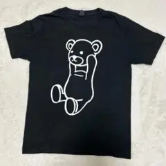 DesignTshirtsStore graniph黒Tシャツ クマ イラスト