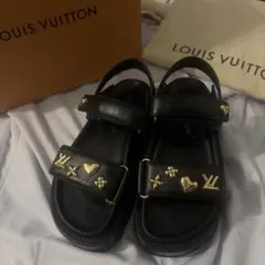 か*ん様 LOUIS VUITTON ブラックスポーツサンダル サンセット 美品 か*ん様 LOUIS VUITTON ブラックスポーツサンダル サンセット 美品