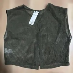 GU メッシュT ノースリーブ オリーブ Mサイズ