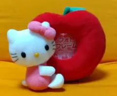 ハローキティ ぬいぐるみ フォトフレーム りんご レトロ 2005 美品