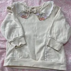 Souris♡チェリー刺繍 トレーナー