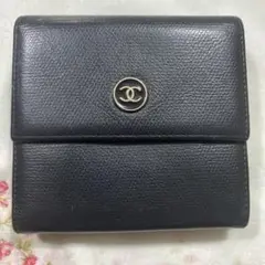 CHANEL 二つ折り財布 ブラックのサムネイル