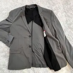 DIESEL テーラードジャケット 灰 48 ストレッチ