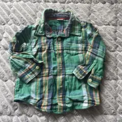 baby GAP チェック柄長袖シャツ 12-18ヶ月