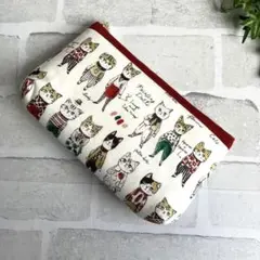 sobakasu-kids ハンドメイド　 フラットポーチ