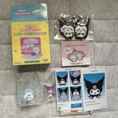 ちいかわ×サンリオ レイヤーアクリルスタンド　モモンガ＆クロミ　証明写真風シール