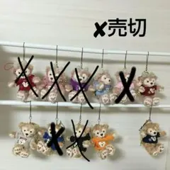 ダッフィー&シェリーメイ 10周年 ストラップ5つ&チャーム5つ (ステラルー