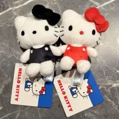 サンリオ　ハローキティ マスコット カラフルVer. 　赤　黒　2種セット