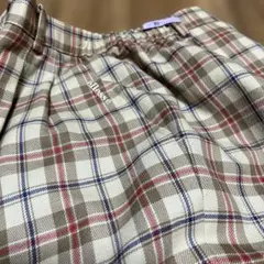ellesseチェック柄パンツ ベージュ系のサムネイル