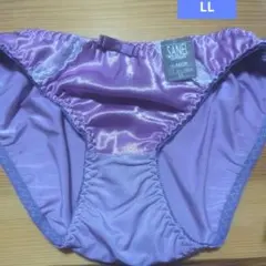 無地 紫ツルツルサテン生地ショーツ　LLのサムネイル