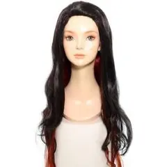 鬼滅の刃 竈門禰豆子 風 ウィッグ 鬼滅 コスプレ キャラウィッグ