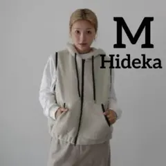 しまむら hideka linoluce ボアフーディベスト M