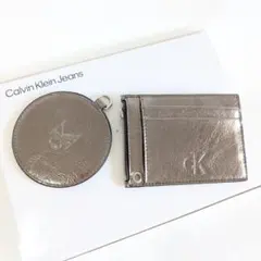 【海外限定品】Calvin KleinJeans カードケース ミラー メタル