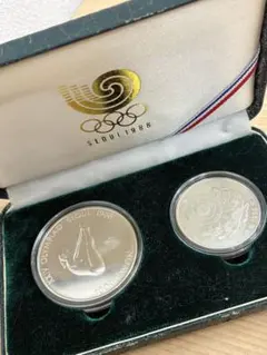 1988年ソウルオリンピック 記念硬貨 2枚セット - メルカリ