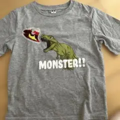子供服　半袖Tシャツ　120 スパンコール　恐竜