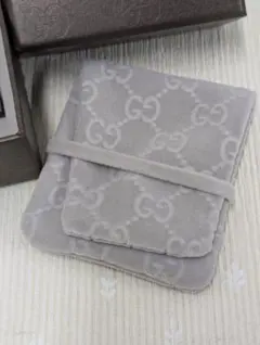 ✨️GUCCI✨️ グレー スエード アクセサリーポーチと BOX