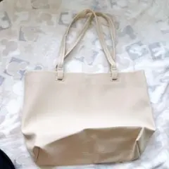 トートバッグ レディース ビジネストート 大容量 A4 軽量　ベージュ